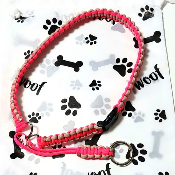 Paracord Dog Collar Limited Slip Training w/ YKK Buckle - Picture 2 of 3